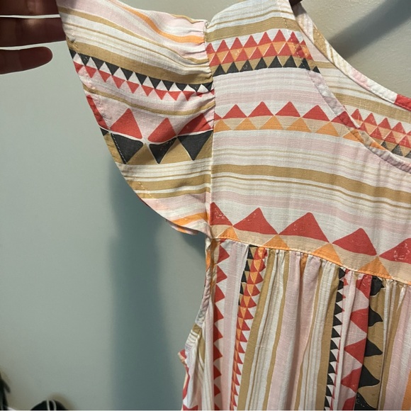 Sonoma women’s plus 1X Geometric Patterned top loose cotton blend summer - Picture 6 of 11